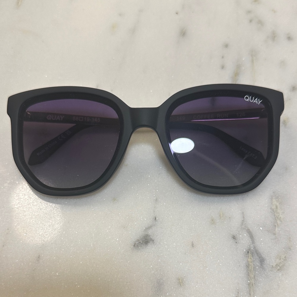 Quay Australia Black and Gold Sunglasses